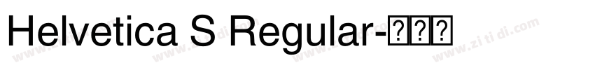 Helvetica S Regular字体转换